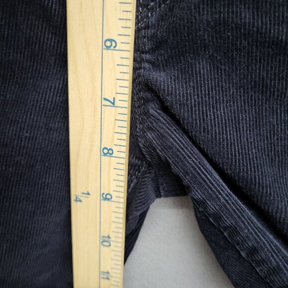 Ann Taylor LOFT Modern Slim Straight Leg Black Corduroy Pants Women’s Size 10 - Picture 6 of 7